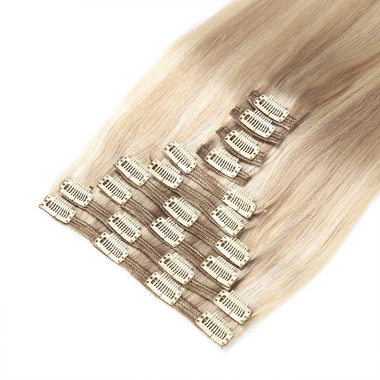 TWC 22 Inch Clip in Hair Extensions Ash #14/60